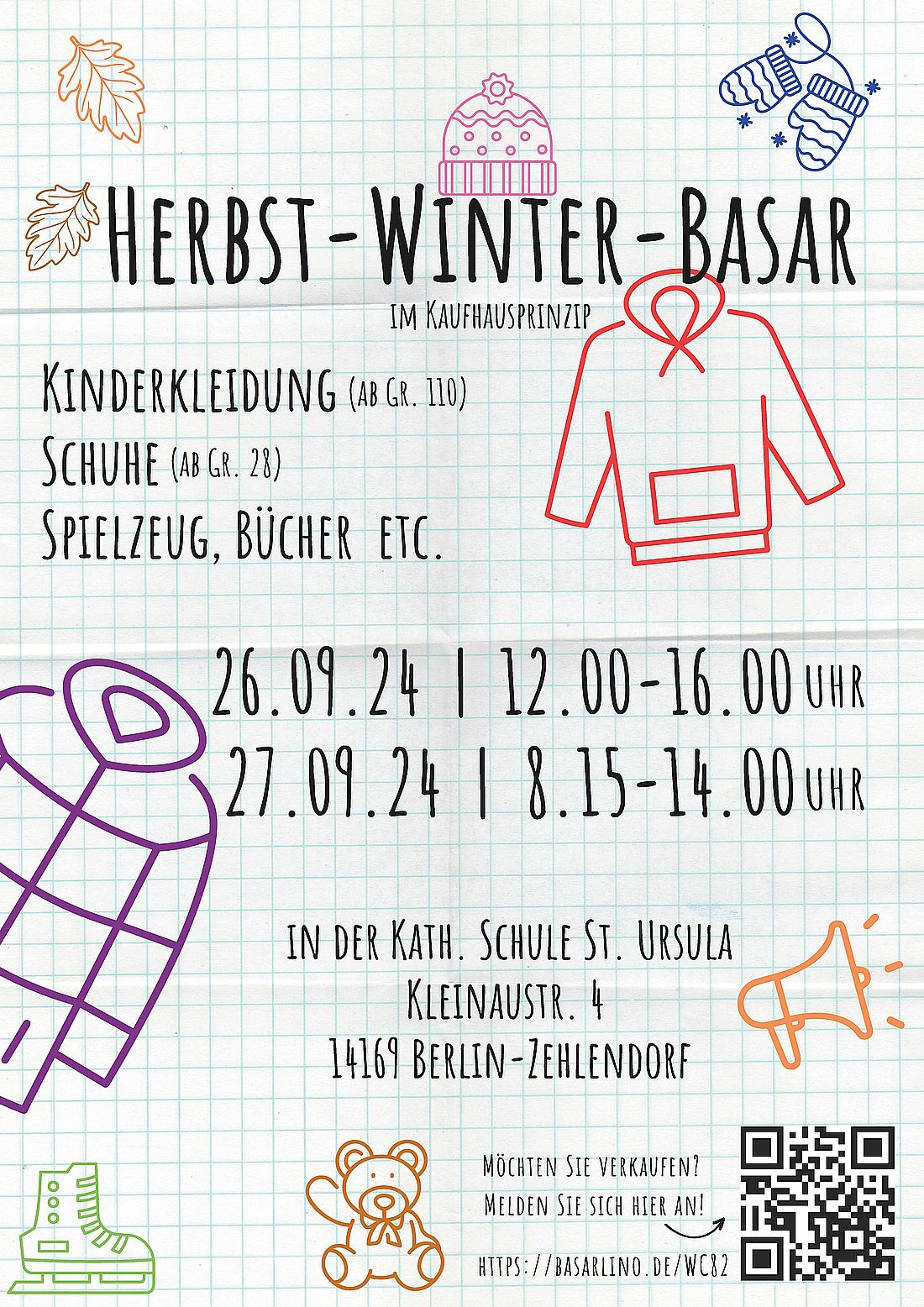 Herbst-Winter-Basar in der Kath. Schule St. Ursula